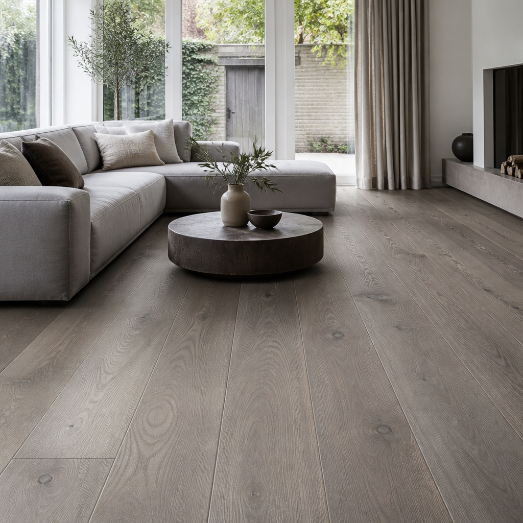 Grijze houten vloer: een absolute aanrader