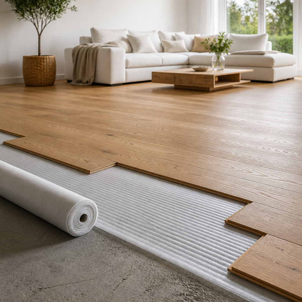 Ondervloer onder een houten vloer aanleggen